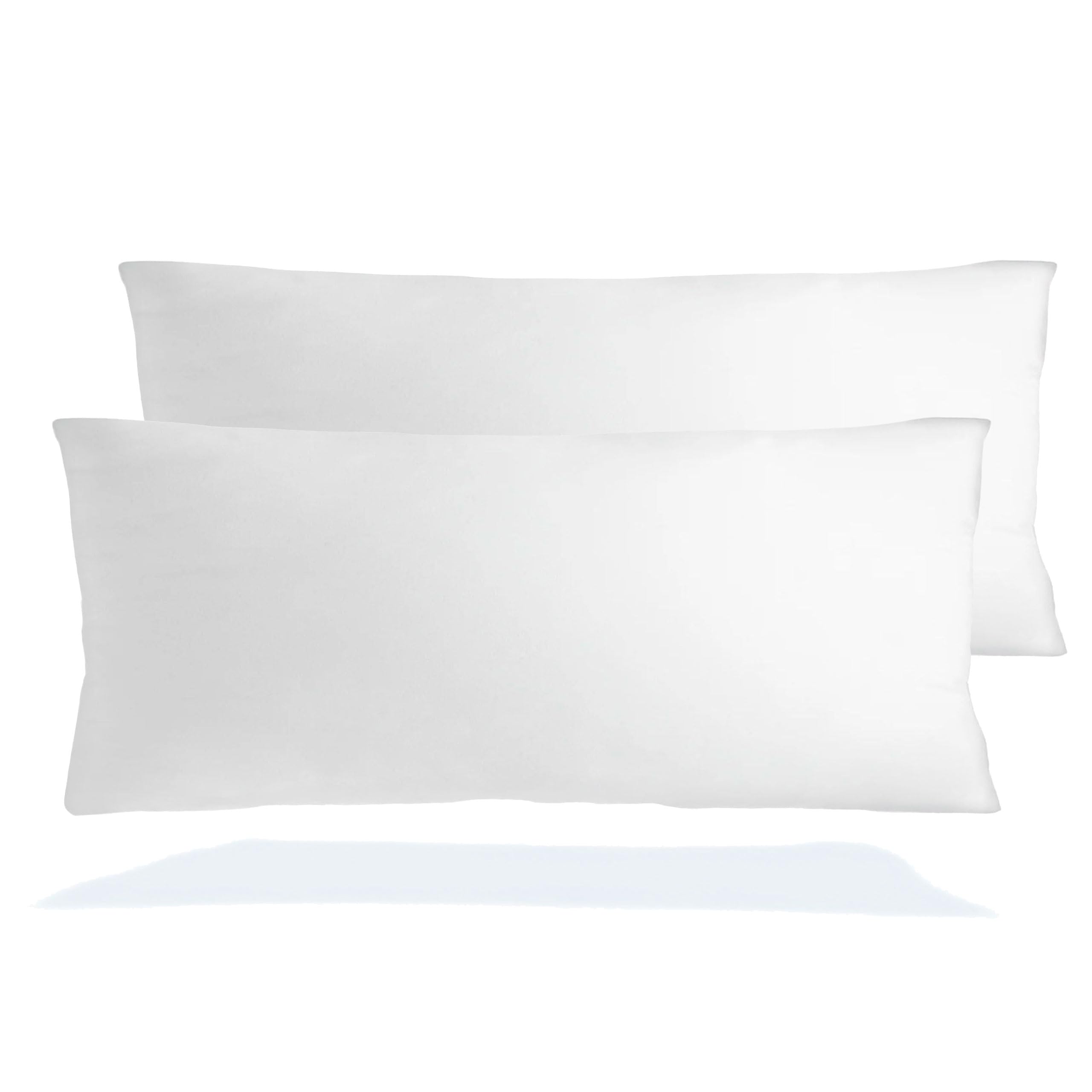 FUSIONHOME - Almohada Fibra Hueca - Pack 2 Almohadas 75 cm - Tacto Pluma, Transpirable, Antiácaros e Hipoalergénica - Firmeza Media, Alta Adaptabilidad - Tela de Microfibra