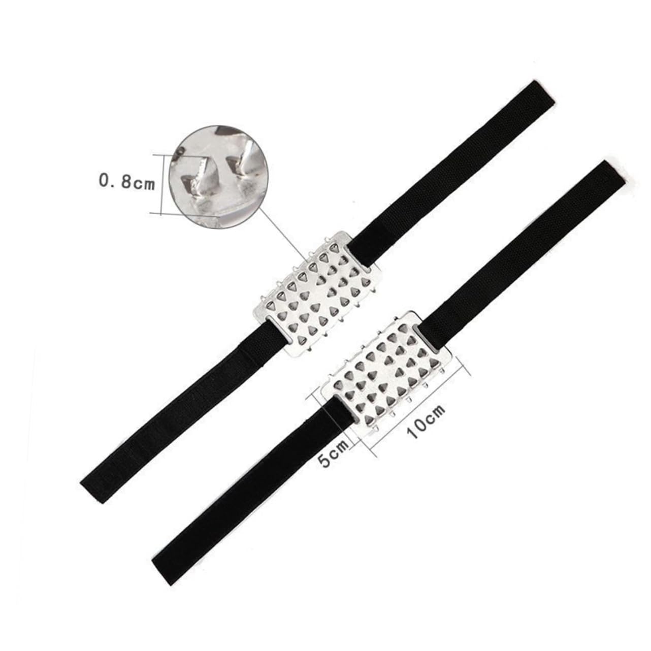 VANZACK Flexible 26 Toothed Lacing Crampons Anti-Slip Ice Shoe Cover for Hiking Ice Fishing