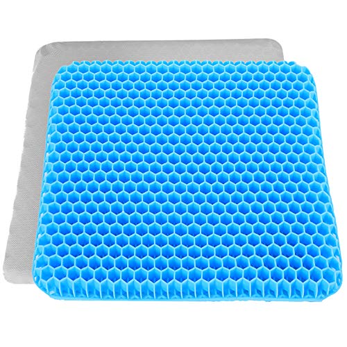 【2020最新版】LaHuko クッション ゲルクッション 二重無重力 超通気 ハニカム構造 夏用冬用 蒸れない 座り心地抜群 両面使用可能 在宅勤務 テレワーク オフィス 自宅 車 ゲーミングチェア 椅子用 四季通用 座布団 洗えるカバー付き 【2020最新版】LaHuko クッション ゲルクッション 二重無重力 超通気 ハニカム構造 夏用冬用 蒸れない 座り心地抜群 両面使用可能 在宅勤務 テレワーク オフィス 自宅 車 ゲーミングチェア 椅子用 四季通用 座布団 洗えるカバー付き