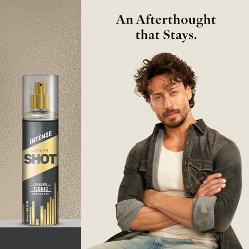 Image of Layer'r Shot Gold Iconic Body Spray for Men, Pack of 4 (4x50ml) | Long-Lasting Fresh Ozonic Citrus & Amber Fragrance | Travel Size Deodorant | IFRA Certified