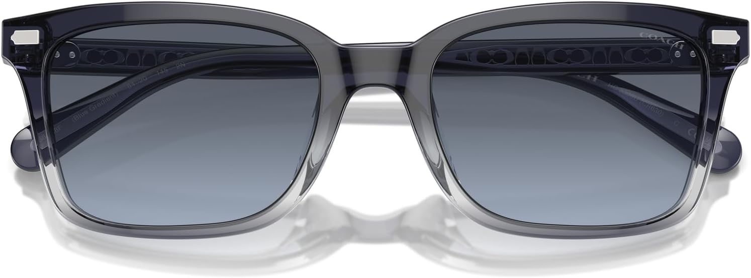 COACH mens Hc8398u Universal Fit Square Sunglasses