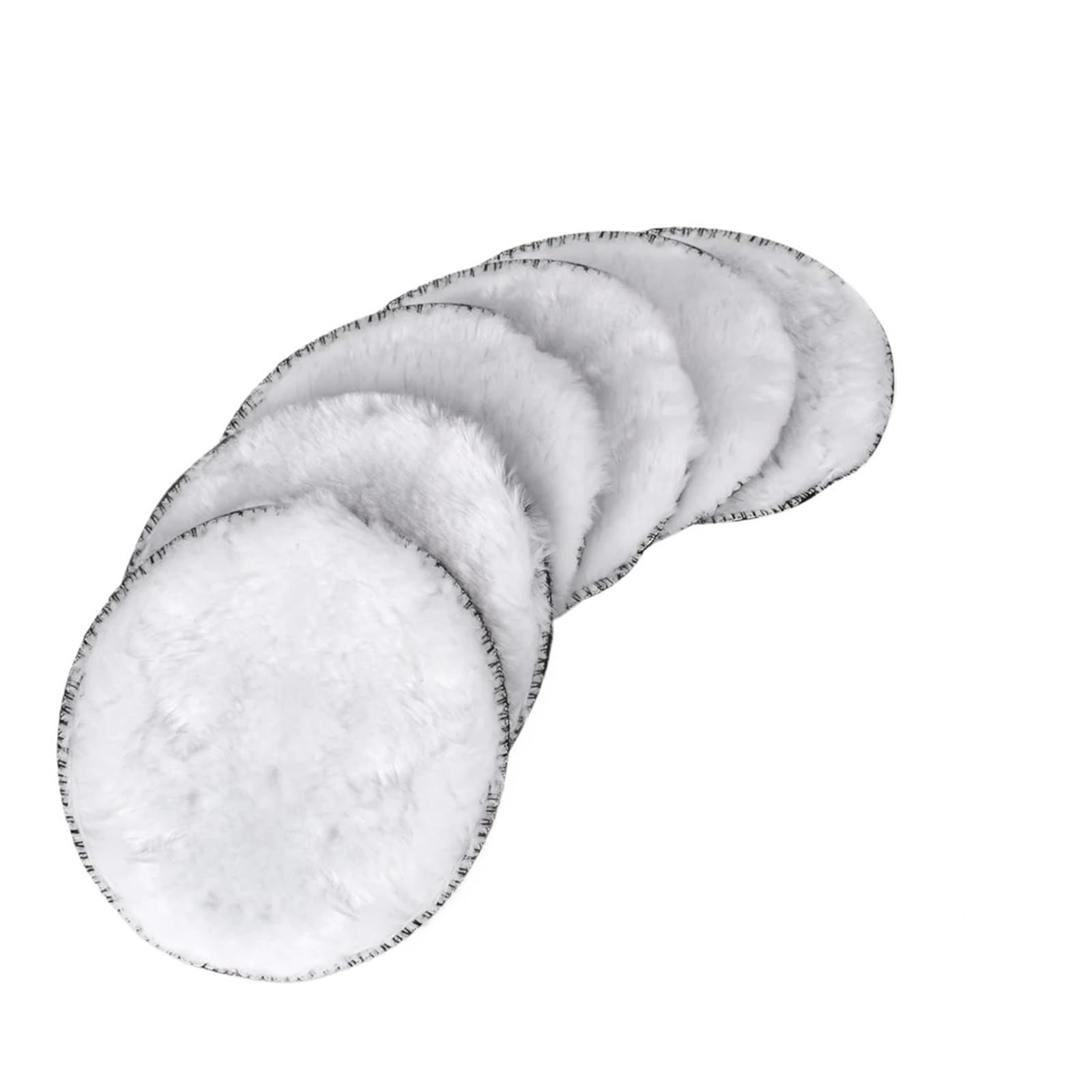 Almohadillas de pulido M14 de 3/4/5/6/7 pulgadas, almohadilla de pulido de fieltro de lana, rueda for pulir vidrio, azulejos, acero inoxidable, herramientas de reparación de rayones.(20PCS Wool Pads,7