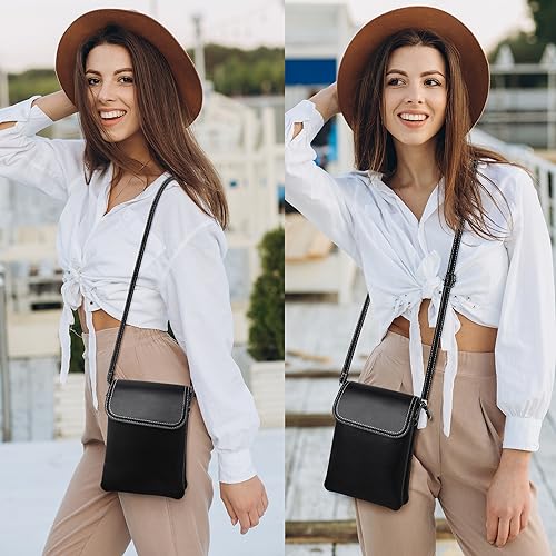 KUKOO Small Crossbody Bags for Women Cell Phone Purse Wallet Bag PU Leather with Shoulder Strap2