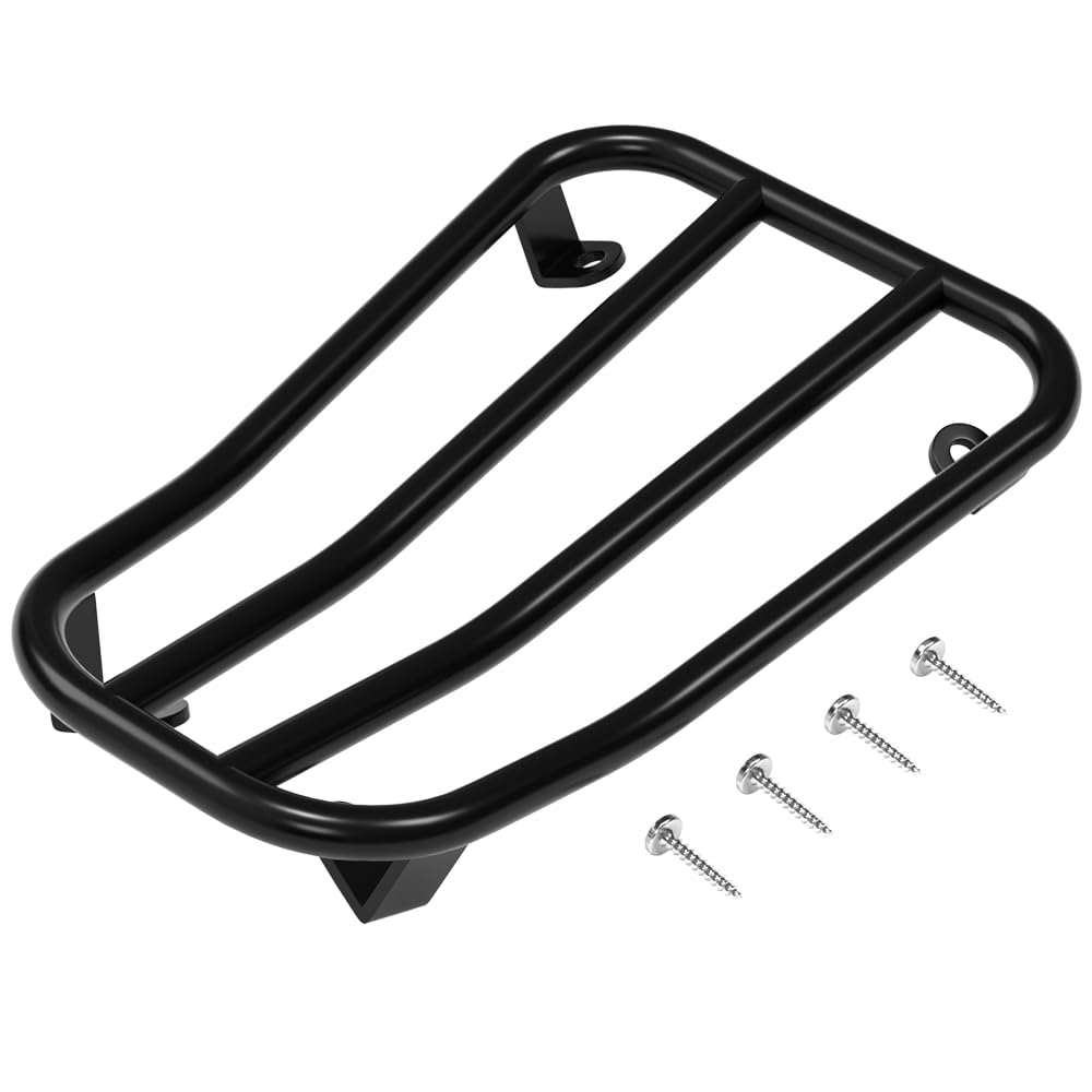 Portapacchi per moto con passaggio, nero opaco, per Vespa Primavera Sprint 50 125 150 cc