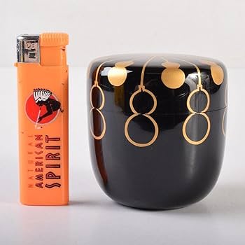 Amazon.co.jp: 茶道具 山中塗 多田桂寛作 金瓢蒔絵 中棗 共布共