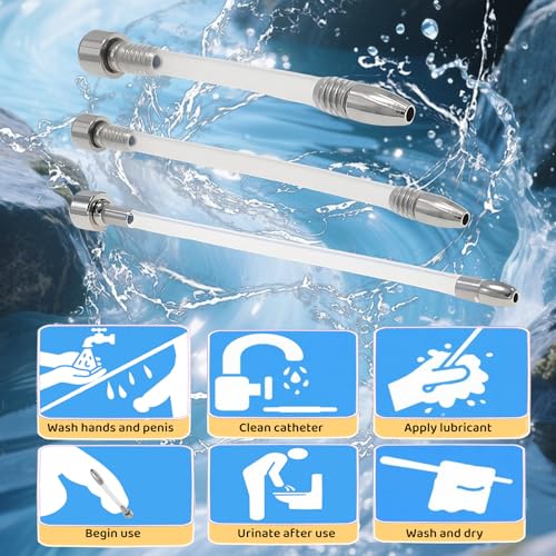 Image of 3 Pcs Urethra Trainer Set Chastity Lock Accessories Chastity Device Sex Toy Sound Urethral Plug Urethral Toy Urethral Masturbation Stick Catheter Sound Penis Plug Male Urethra Stimulation
