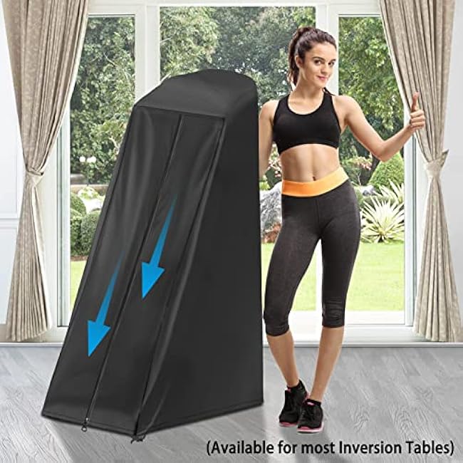 Inversion Table Cover - Dustproof and Waterproof Inversion Equipment Protection Covers (47 L X 28.3 W X 63 H) - Keep Your Inversion Table Safe from Dirt and Scratches