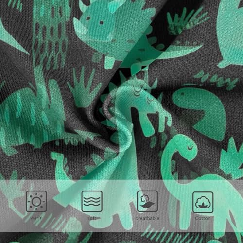 Dino Jungle Green Teal Underwear Toddler Girl, Underwear for Girls, 2T–8 Years3