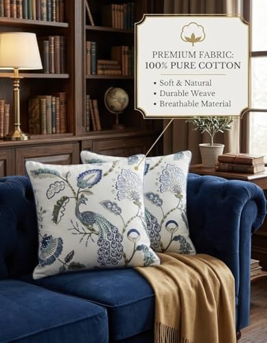 Image of Handmade Throw /Pillow Cushion Cover : 100% Cotton Fabric : High Thread Count : Set of 5