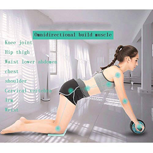 Image of MCP Ab Roller /Abs Carver with Thick Knee Pad for Abdominal Workout Fitness Exercise Equipment (2 Wheel)