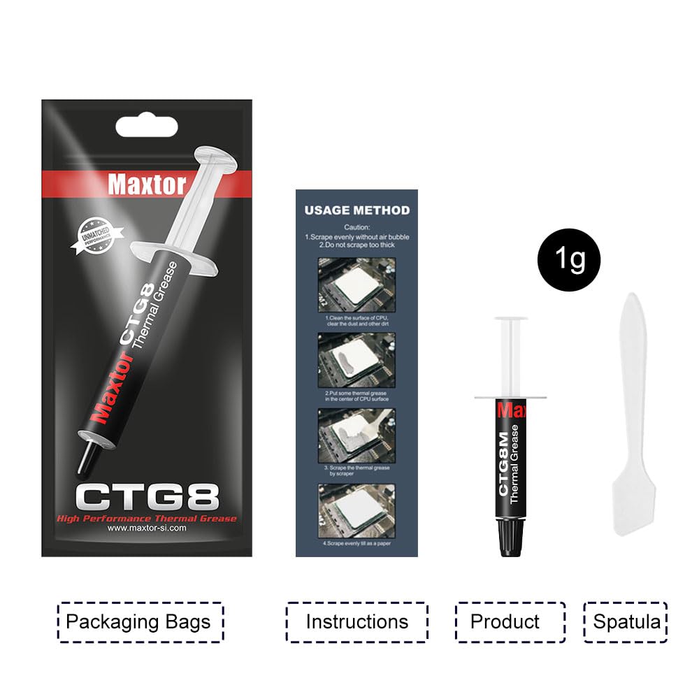 Amazon.com: Maxtor CTG8 Thermal Compound Paste Heat Sink for IC