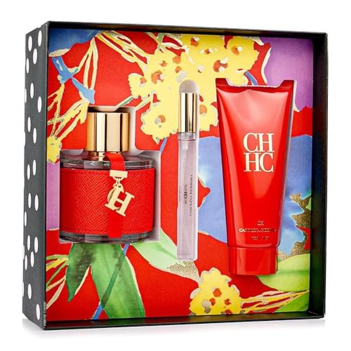 Opiniones de Ch Carolina Herrera Perfume . 34 CAROLINA HERRERA CH, Set de Perfume para Dama, Eau de Toilette 100ml + Megavaporizador 10ml + Loción Corporal 100ml, Fragancia Oriental Floral con Flor de Azahar, Rosa, Jazmín y...