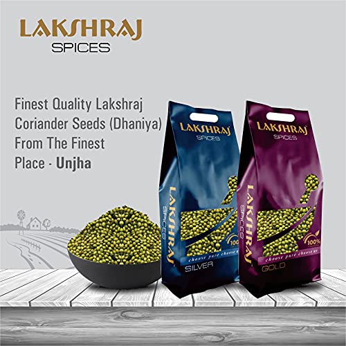 Image of LAKSHRAJ SPICES Coriander Seeds - 1 Kg (Pack Of 2 X 500 Gm) | Dhaniya