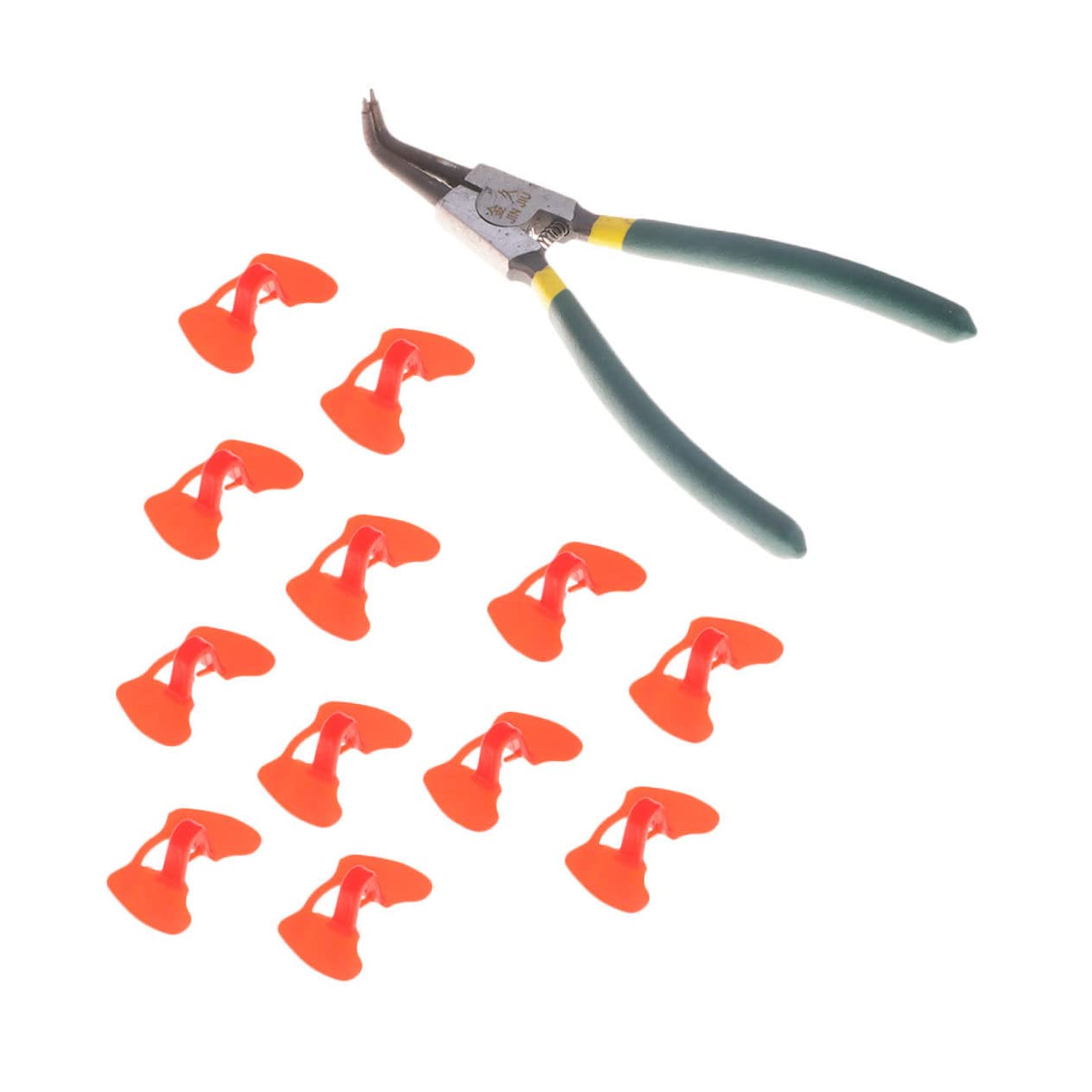 Outanaya 1 Set Corn Pliers Chicken Glasses Supply Chicken Peepers Anti-pecking Chick Eye Mask Sturdy Chick Goggles Glass Pheasant Eyeglasses Pinless Peepers Raise Chicken Tool