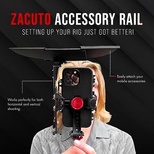 Image of Zacuto Accessory Rail | Multi-Point Attachment Hub for Filmmaking & Content Creator Accessories - Compatible with Smart Z-Finder Bridge | for Shot Stability & Versatility | Designed for Mobile Phones