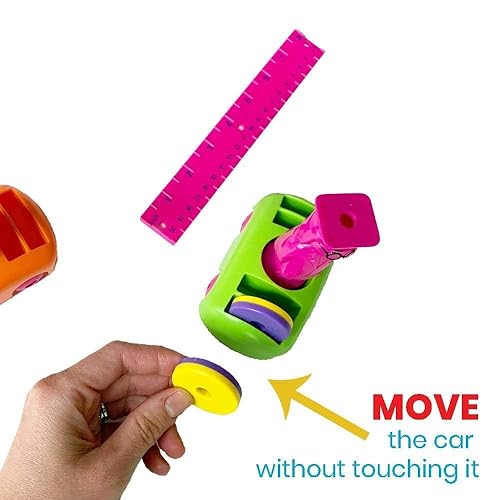 Miniatura 7 de Magnets Kit de superciencia para niños 9 experimentos y actividades de STEM haz que los imanes floten mueve un tren y crea una brújula de regalos