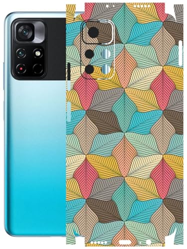 Image of AtOdds - Full Body Back Screen Guard Protector Film - Lamination Wrap Skin Sticker Compatible with Poco M4 PRO (5G) | Scratchproof Matte Finish (Autumn)