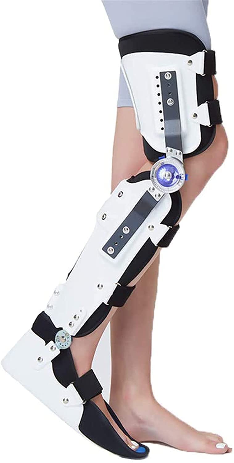 Soporte Ajustable para la articulación del Tobillo de la Pierna, Rodillera ROM con bisagras, para Lesiones ACL/ligamento/Deportivas, Fractura, recuperación postoperatoria, protección de menisco