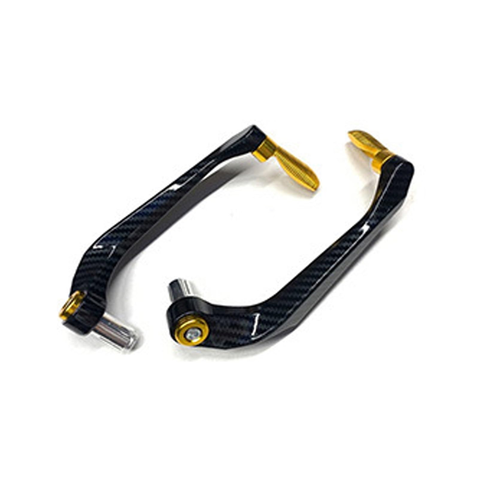 OLAQWENB Handguard Handle Motorcycle CNC Aluminum Handlebar Brake Clutch Lever Hand Guard Protector Gear Modification Accessories Handguard Shield Motorbike Handguards(Golden)