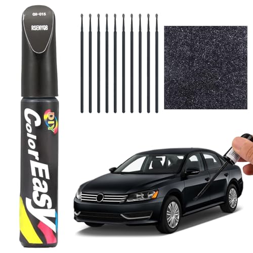 KARELLS - Bolígrafo de retoque de pintura para coche, retoque de arañazos, para moto y bicicleta, color negro