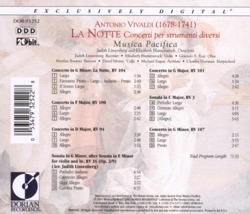 Vista 2 de Vivaldi La Notte Concerti per strumenti diversi