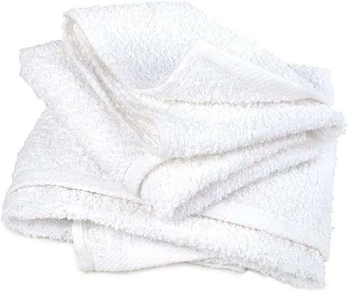Buffalo Industries (60220) Toallas de rizo absorbentes de 14 x 17 pulgadas con dobladillo completo, toallas multiusos para automóvil, garaje y