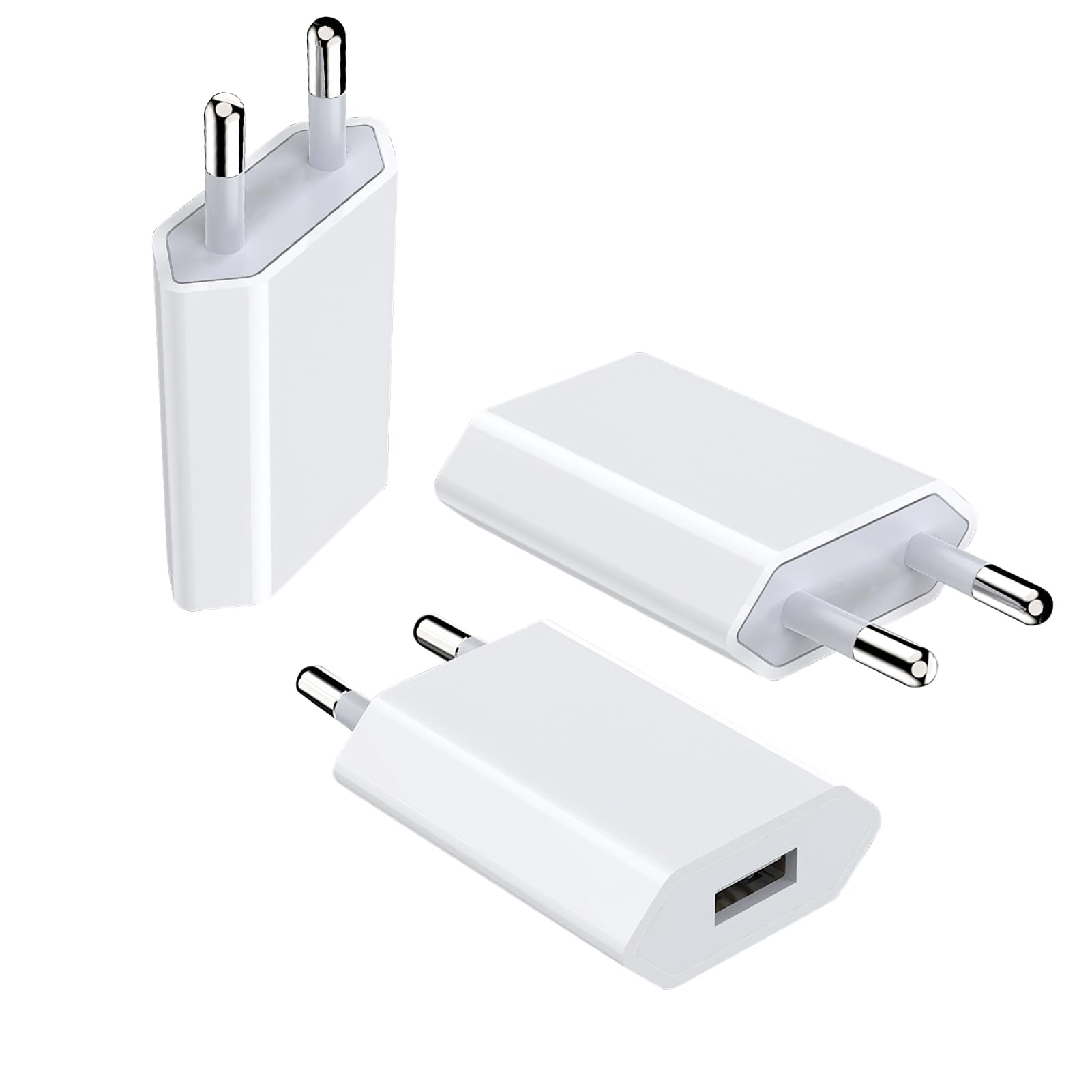 Spina Caricatore 5W Per IPhone - 2 Pezzi - 5V/1A USB - Compatibile Con IPhone 5/6/7/8/X/11/SE - Foto 5