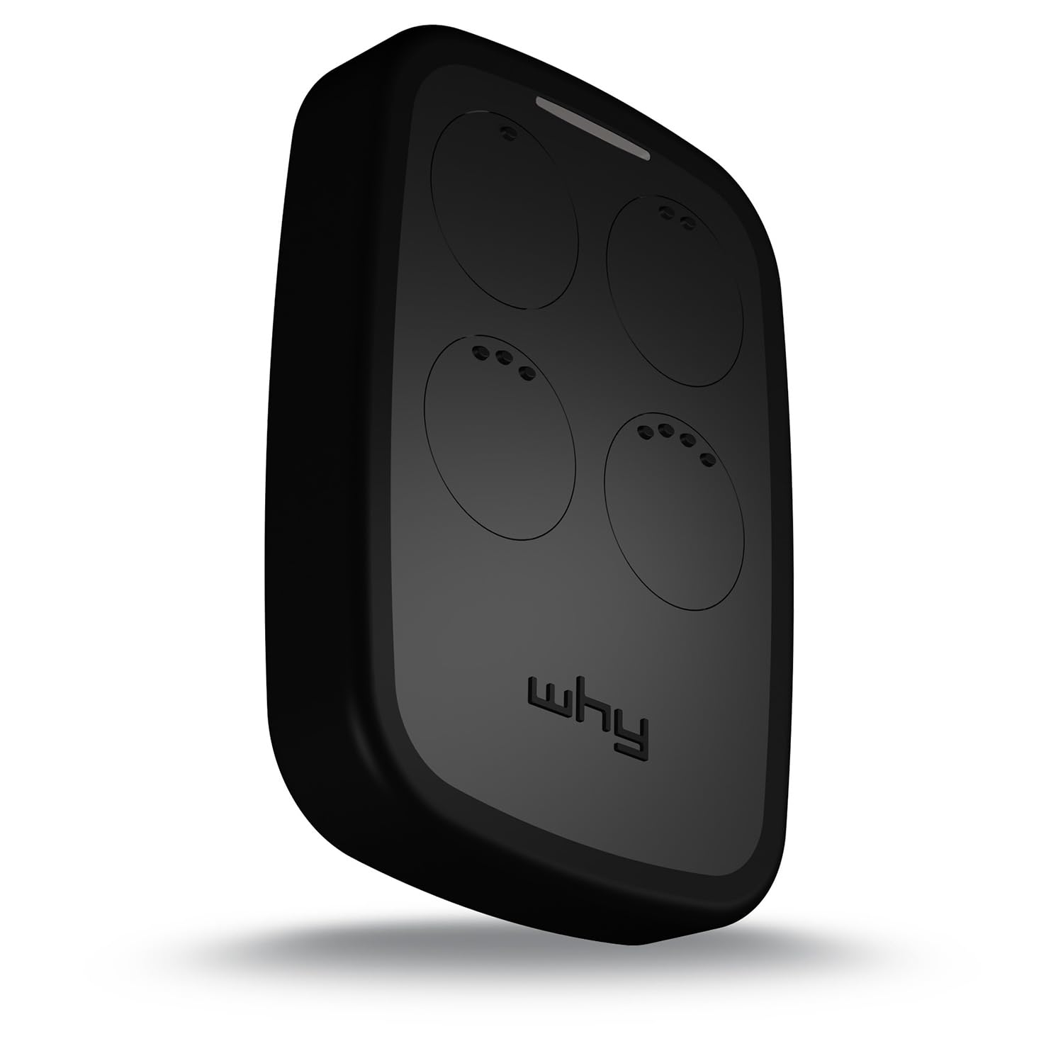WHY EVO NOA Radiocomando Multifrequenza da 280 a 868 MHz Apricancello Rolling Code Codice Fisso Autoapprendente 4 in 1 Telecomando Garage Cancello Programmabile a Lungo Raggio (Licorice Black)