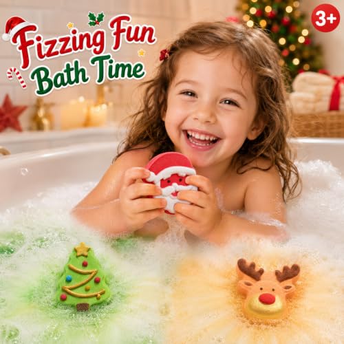 Christmas Bath Bombs, 2026 Christmas Stocking Stuffers for Women Teen Girls - Image 2