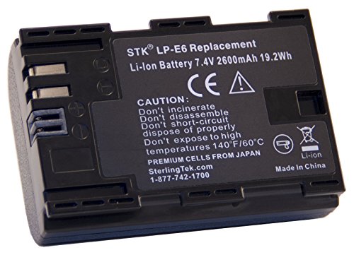 Stk Lp-E6 Battery For Canon Lp-E6N Lpe6 Promaster Lp-E6Nh Eos R R5 R6 R7 5D Mark Ii Iii And Iv 90D 70D 5Ds 6D 5Ds 80D 7D 60D, 5Ds Mkii, Mkii Mkiii Mkiv, 5D4 Lpe6N Lpe6Nh, Lp E6 E6N E6Nh Accessories #TOP3