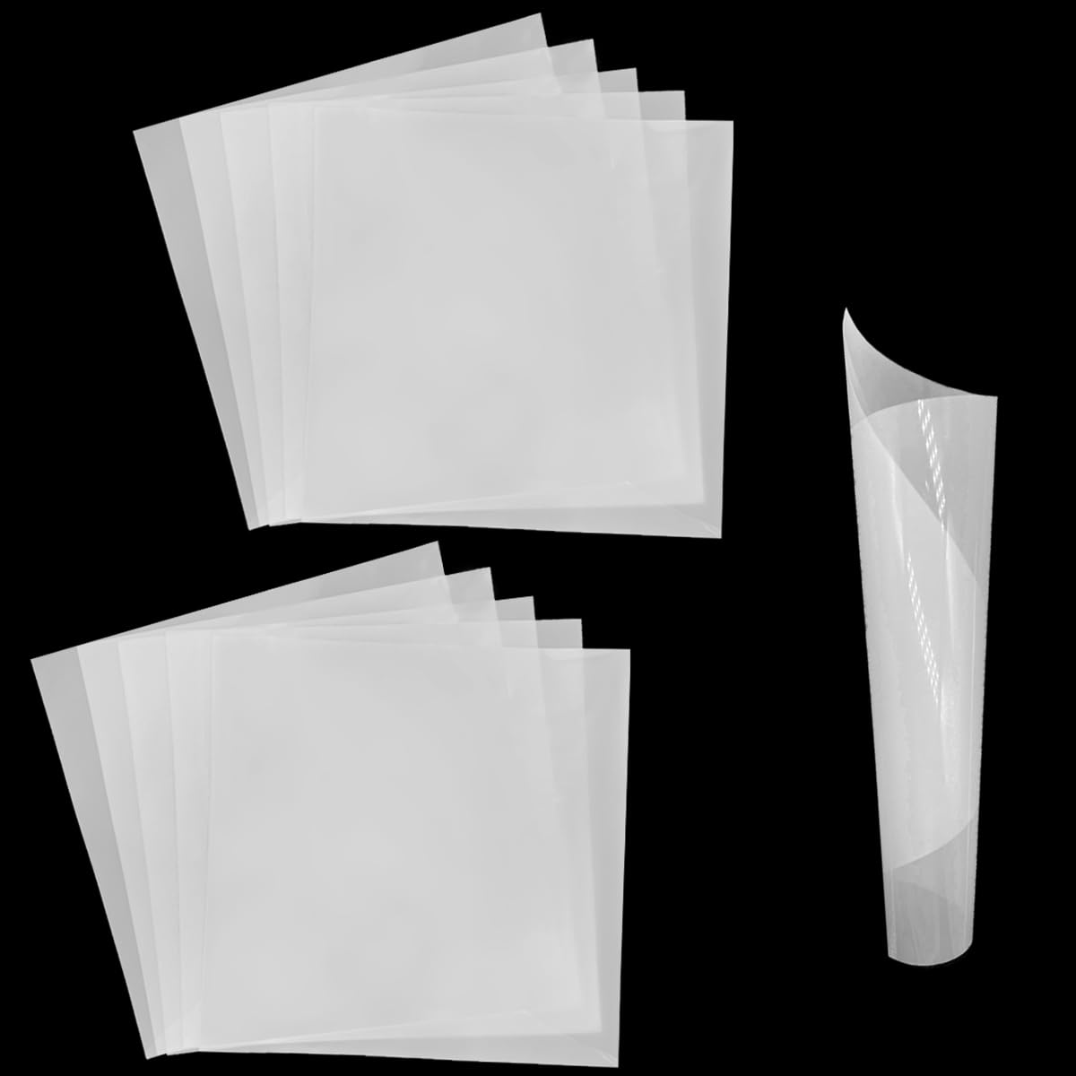 20 Pack Blank Stencil Sheets 12 x 12 inch Plastic Sheet Stencil Stencil Sheets 7.5 Mil Milky Translucent PET Blank Stencil Making Sheet for DIY Crafts Gift
