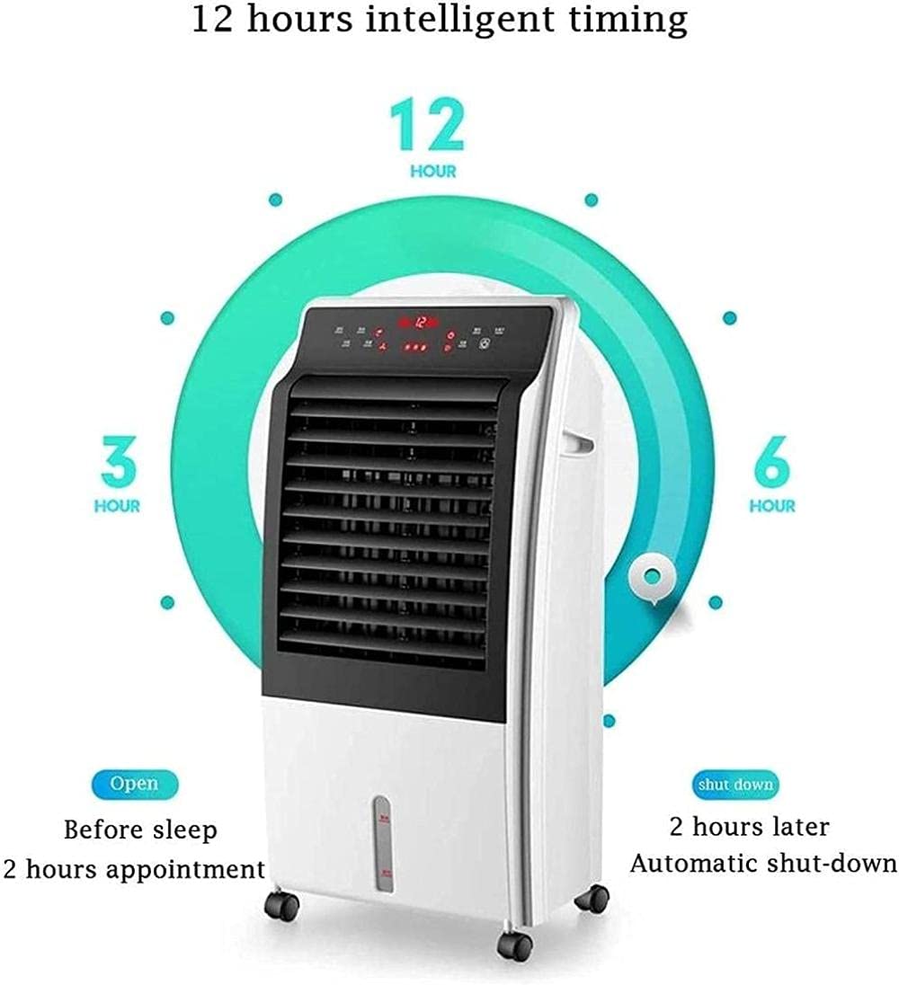 Unità di condizionamento d'aria per la casa, ventola di raffreddamento dell'aria regolabile a 3 velocità con telecomando, ventola di raffreddamento mobile, umidificatore, purificatore d'aria per casa