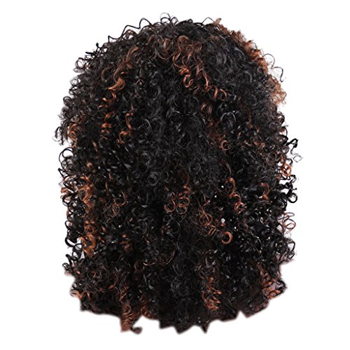 menolana Peruca Feminina Afro Encaracolada para Carnaval Cosplay Party Carnaval