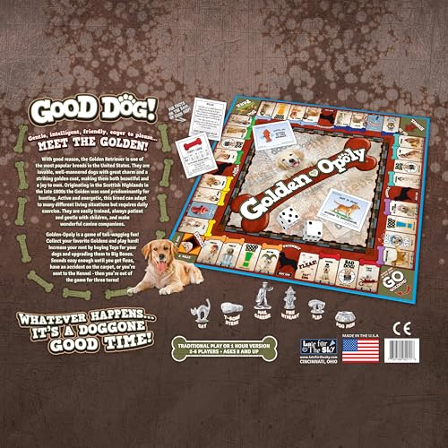 Juego de mesa Golden Retriever-Opoly para 2 a 6 jugadores miniatura 5