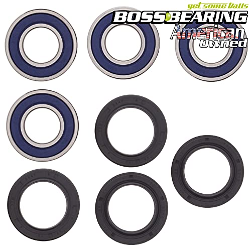 Boss Bearing H-ATV-FR-1001-1F2-2 Both Front Wheel Bearings and Seals Kit for Honda TRX250 Fourtrax 1985-1987