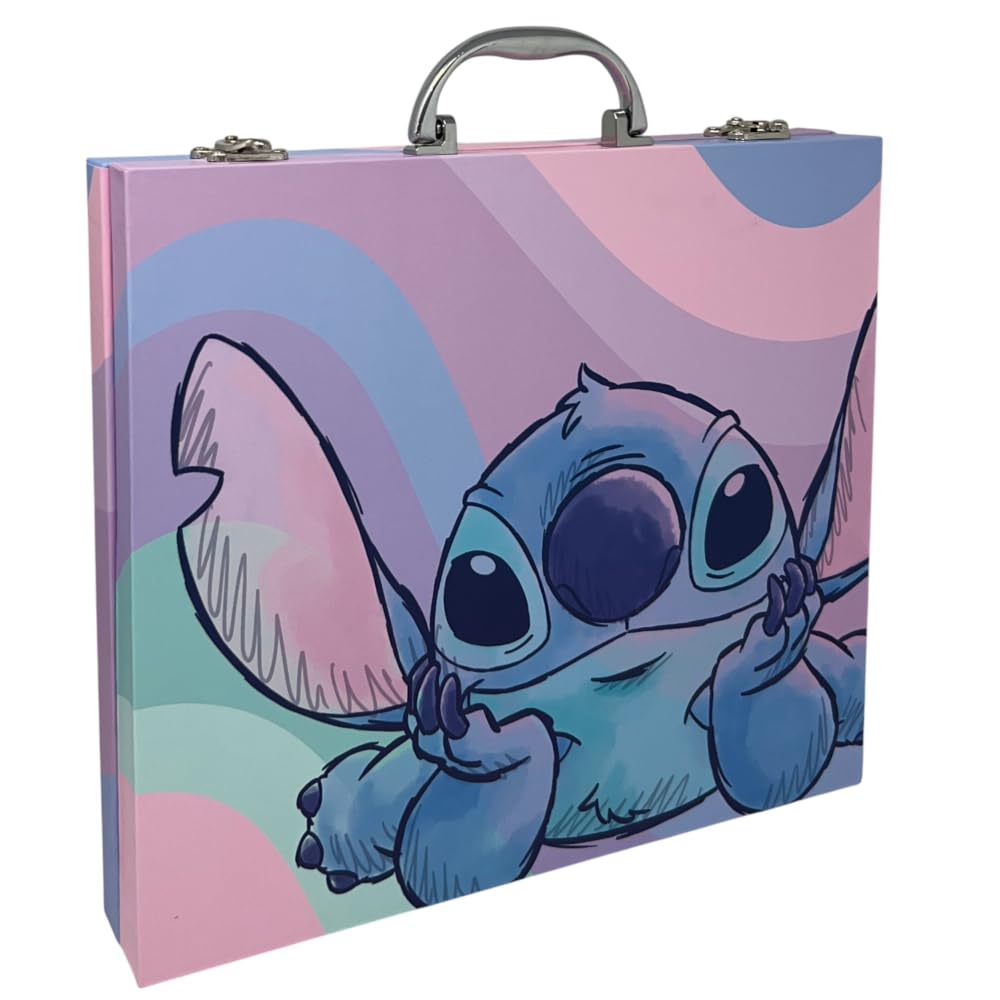 Valigetta colori Stitch Disney scatola per bambini completa di colori articoli di cancelleria stickers