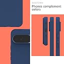 YATWIN Silicone Back Case for Google Pixel 10 Pro XL, Soft-Touch, Shockproof Phone Back Cover for Google Pixel 10 Pro XL - Dark Blue gallery image
