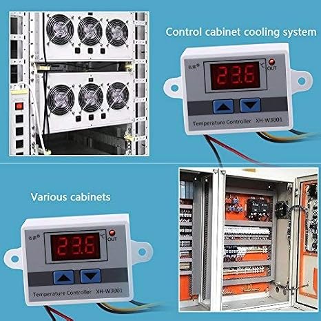 Xh-w3001 مفتاح ترموستات صغير ، 12v رقمي ذكي عالي الدقة تحكم في درجة الحرارة ترموستات زواحف مع مسبار استشعار