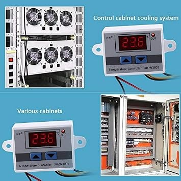 Xh-w3001 مفتاح ترموستات صغير ، 12v رقمي ذكي عالي الدقة تحكم في درجة الحرارة ترموستات زواحف مع مسبار استشعار