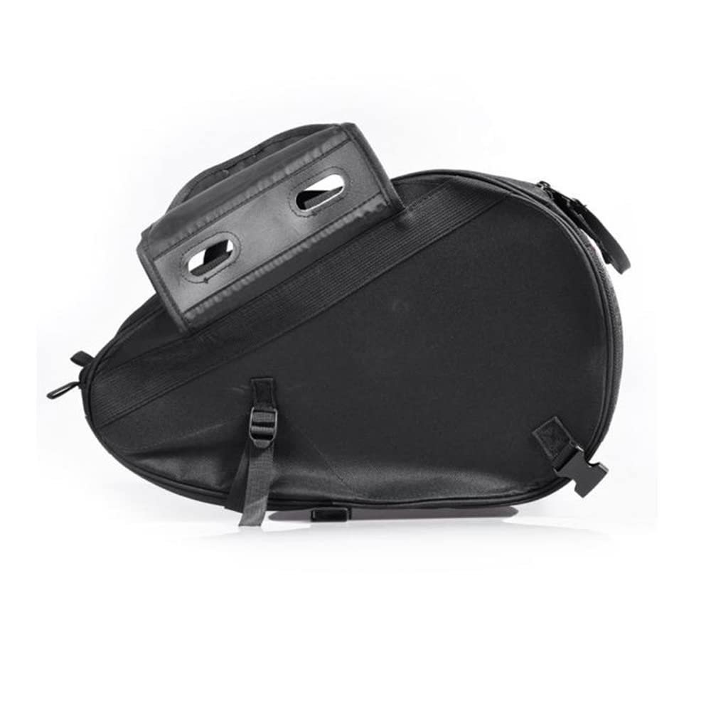 Borse Da Sella Moto Impermeabili 31x11x26 Cm – PVC Resistente, Con Rete Interna, Per Attrezzi E Oggetti Personali, 2 Pezzi