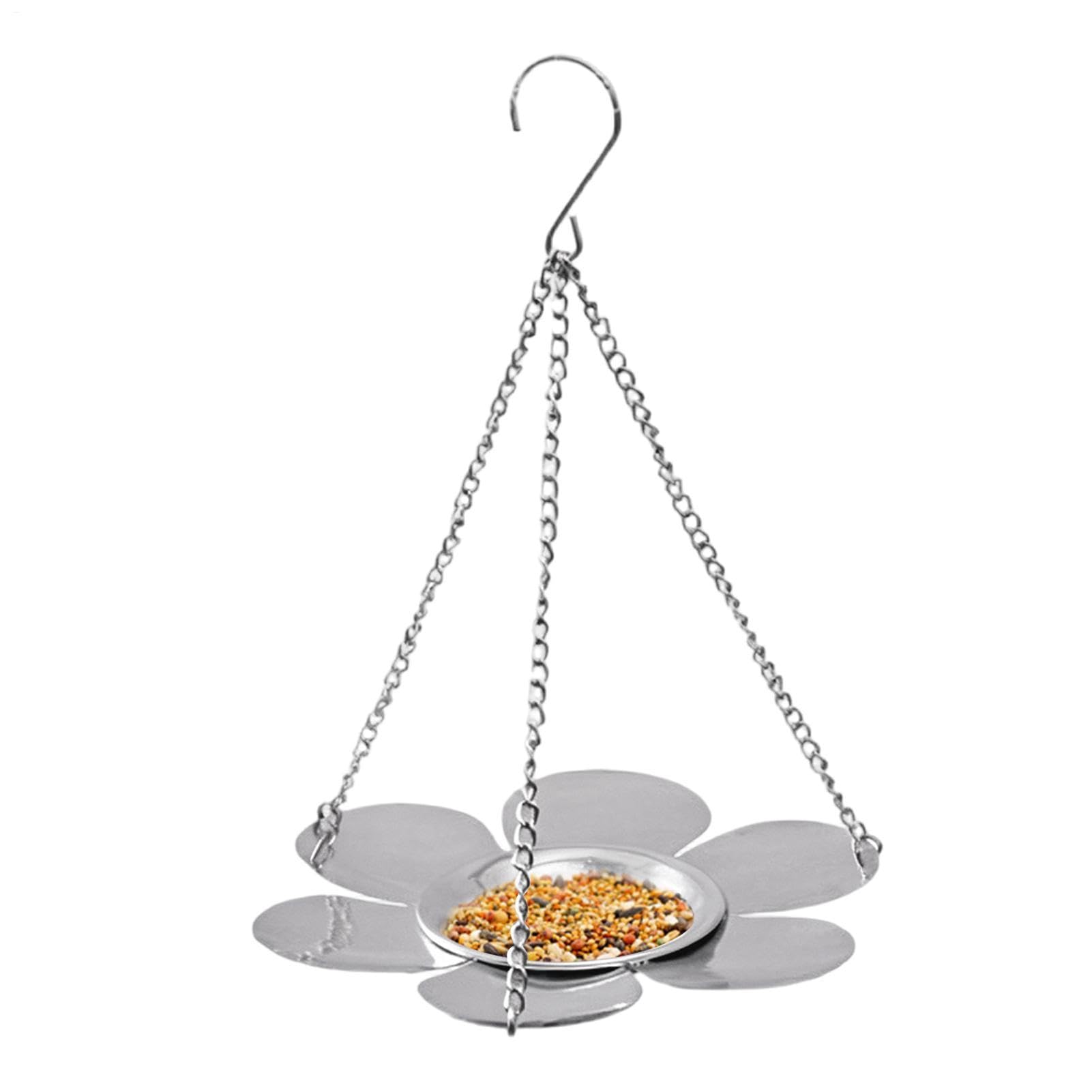 Mangeoire pour oiseaux sauvages en métal durable pour extérieur
