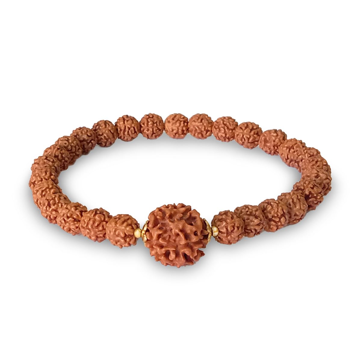 PRAYVERSE Natural Five Mukhi Rudraksha Bracelet for Men and Women Original, Stretchable 5 Face Rudraksha Bracelet, Brown Energized Wrist Hand Band Beads (B0CVH5LDXK) Amazon Price History, Amazon Price Tracker
