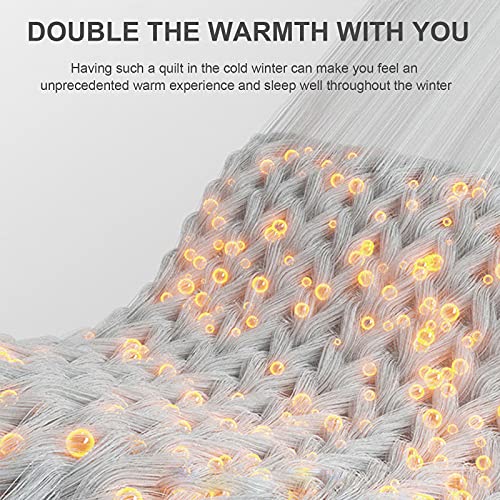 Pluizige Dekbed, Warm Dekbed Dikker Lam Kasjmier Deken Winter Zacht Warm Bed Dekbed Beddengoed Alle Seizoen Down Alternatief Voor Thuis Slaapkamer,I,200x230m(3kg) - Image 6