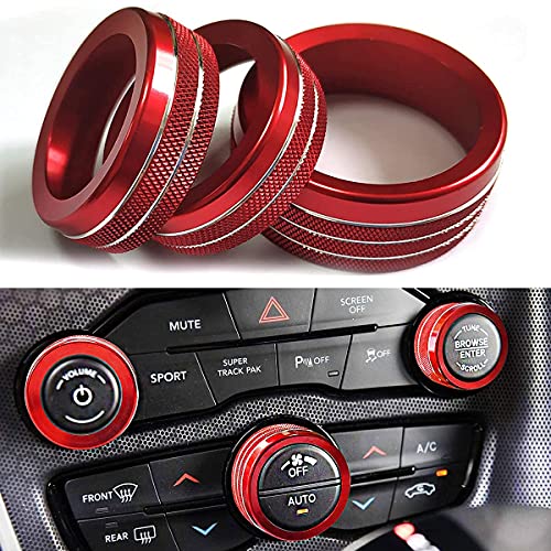 Red Climate Control Knob Covers
