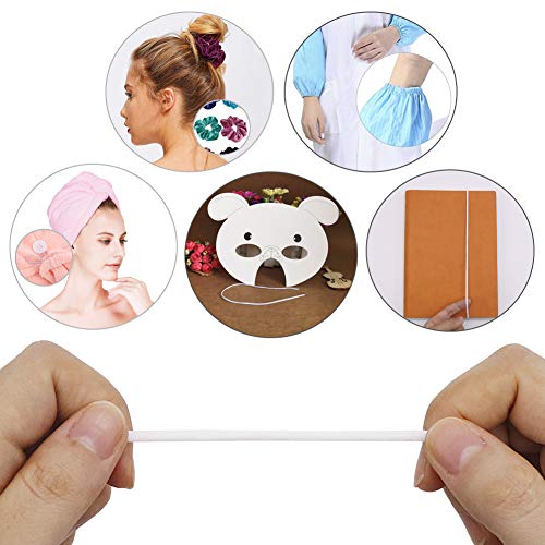 109 Yard Soft Elastic Cord Rope 3mm, 1/8 inch Ear Strap Stretchy String for Homemade Ear Loops Sewing DIY Crafts