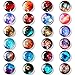 FINDMAG Fridge Magnets Refrigerator Magnets Office Magnets Cute Magnets Planetary Colorful Magnets for Office, Whiteboard, Kitchen