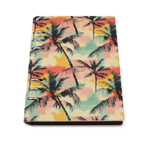 Carnet ligné pour l'école et le travail avec couverture rigide rechargeable 90 pages