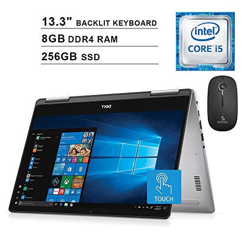 Image of 2020 Dell Inspiron 13 7373 13.3 Inch FHD 1080P 2-in-1 Touchscreen Laptop (8th Gen Intel 4-Core i5-8250U up to 3.4GHz, 8GB DDR4 RAM, 256GB SSD, Backlit KB, Windows 10) + NexiGo Wireless Mouse Bundle