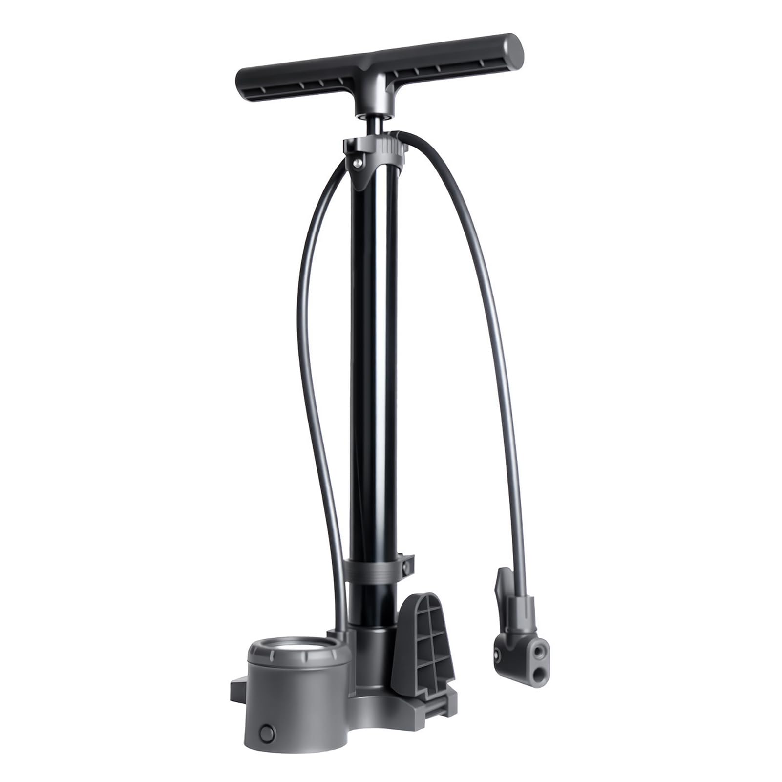 doorslay 230PSI Foot Foldable Pump with Aluminum Alloy Body for Road Mountain Bike, Motorcycle Car Basketball, Air Pump (Black)