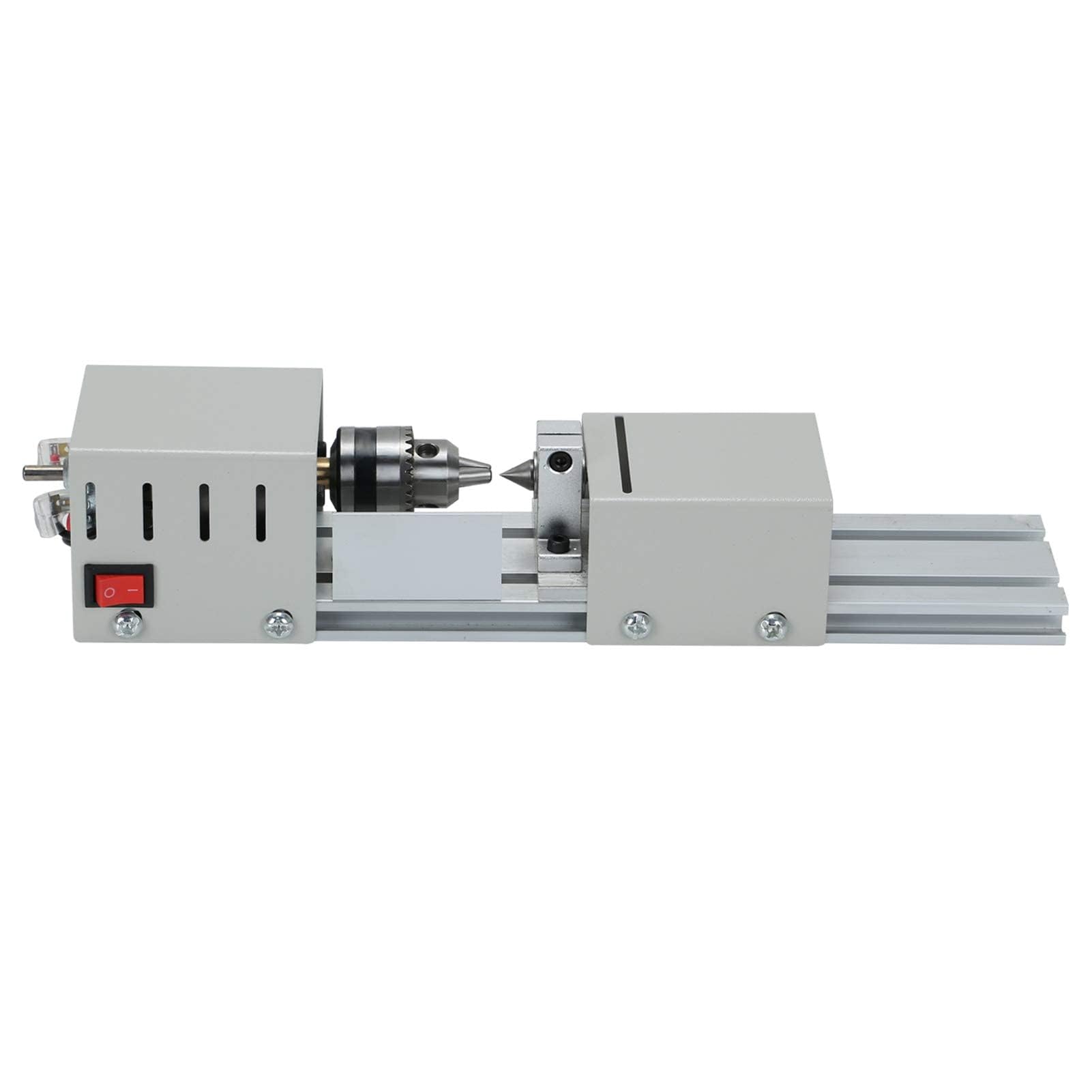 CROWNSHOP 6 in 1 DIY Mini Metal Lathe Multi Metal Lathe Making Drilling Milling Machine for Engraving and Grinding of Wood Stone